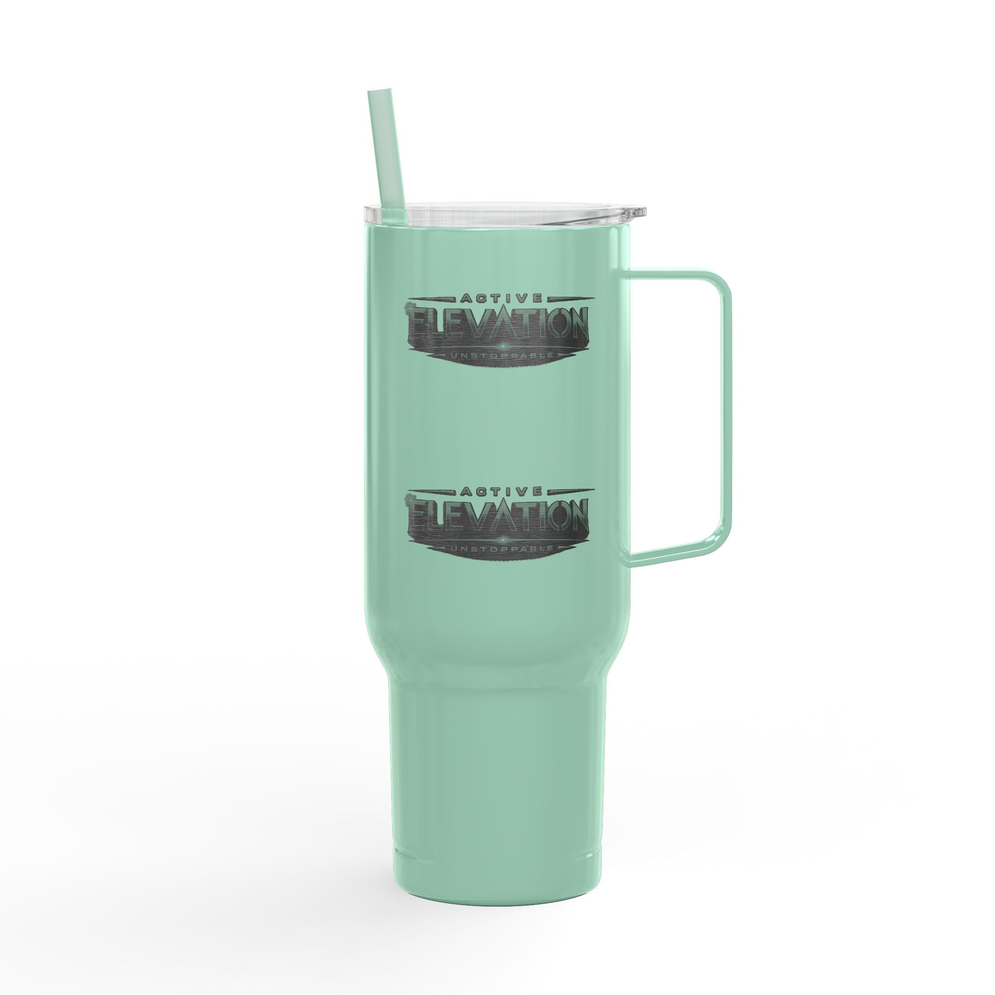 40oz Engraved Insulated Tumbler with Lid & Handle — Heavy-Duty Travel Cup
