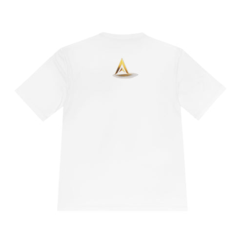 Active Elevation Moisture‑Wicking Tee — Gold Logo Performance Shirt