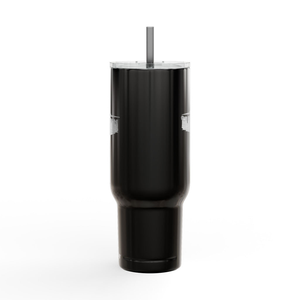 40oz Engraved Insulated Tumbler with Lid & Handle — Heavy-Duty Travel Cup