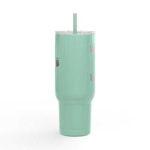 40oz Engraved Insulated Tumbler with Lid & Handle — Heavy-Duty Travel Cup